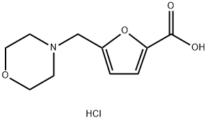 5-Morpholin-4-ylmethyl-furan-2-carboxylic acidhydrochloride 结构式