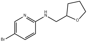 5-溴-N-[(氧杂环戊-2-基)甲基]吡啶-2-胺 结构式