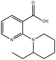 2-(2-Ethyl-1-piperidinyl)nicotinic acid 结构式