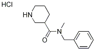 N-Benzyl-N-methyl-3-piperidinecarboxamidehydrochloride 结构式