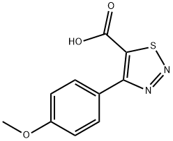 4-(4-Methoxy-phenyl)-[1,2,3]thiadiazole-5-carboxylic acid 结构式