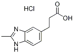 3-(2-Methyl-1H-benzoimidazol-5-yl)-propionic acidhydrochloride 结构式