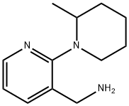 [2-(2-Methyl-1-piperidinyl)-3-pyridinyl]-methanamine 结构式