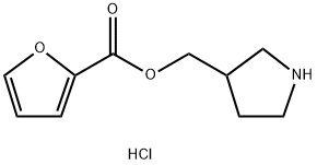 3-Pyrrolidinylmethyl 2-furoate hydrochloride 结构式