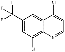 4,8-Dichloro-6-(trifluoromethyl)quinoline 结构式