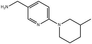 [6-(3-Methyl-1-piperidinyl)-3-pyridinyl]-methanamine 结构式