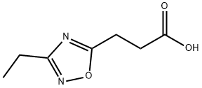 3-(3-乙基-1,2,4-噁二唑-5-基)丙酸 结构式