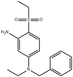 N1-Benzyl-N1-ethyl-4-(ethylsulfonyl)-1,3-benzenediamine 结构式