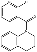 (2-氯吡啶-3-基)(3,4-二氢喹啉-1(2H)-基)甲酮 结构式