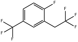 1-氟-2-(2,2,2-三氟乙烷基)-4-(三氟甲基)苯 结构式