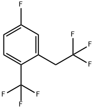 4-Fluoro-2-(2,2,2-trifluoroethyl)-1-(trifluoromethyl)benzene 结构式