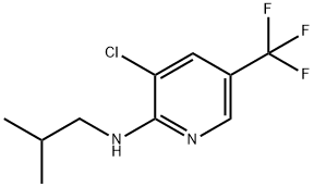 3-Chloro-N-isobutyl-5-(trifluoromethyl)-2-pyridinamine 结构式