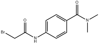 4-[(2-Bromoacetyl)amino]-N,N-dimethylbenzamide 结构式