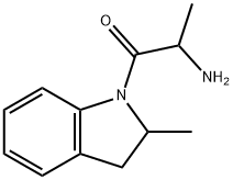 2-氨基-1-(2-甲基吲哚炔-1-基)丙烷-1-酮 结构式