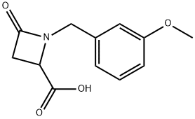 1-(3-Methoxybenzyl)-4-oxo-2-azetidinecarboxylicacid 结构式