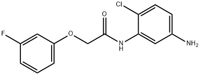 N-(5-Amino-2-chlorophenyl)-2-(3-fluorophenoxy)-acetamide 结构式