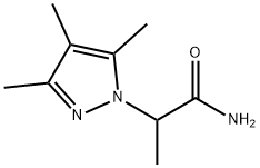 2-(3,4,5-三甲基-1H-吡唑-1-基)丙酰胺 结构式