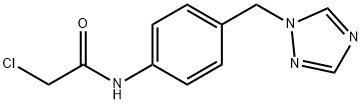 2-氯-N-[4-(1H-1,2,4-三唑-1-基甲基)苯基]乙酰胺 结构式