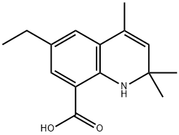 6-乙基-2,2,4-三甲基-1H-喹啉-8-羧酸 结构式