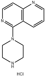 5-Piperazin-1-yl-1,6-naphthyridine hydrochloride 结构式
