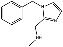[(1-苄基-1H-咪唑基-2-基)甲基]甲胺二盐酸盐 结构式
