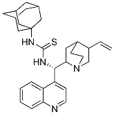 1-(金刚烷-1-基)-3-((1S)-喹啉-4-基(5-乙烯基奎宁环-2-基)甲基)硫脲 结构式