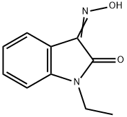 (3Z)-1-乙基-3-羟基亚氨基-吲哚-2-酮 结构式