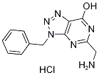 5-(氨基甲基)-3-苄基-3H-[1,2,3]三唑并[4,5-D]嘧啶-7-醇盐酸盐 结构式