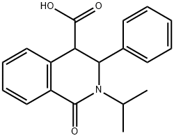 2-异丙基-1-氧代-3-苯基-1,2,3,4-四氢4-异喹啉甲酸 结构式