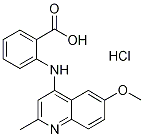 2-(6-Methoxy-2-methyl-quinolin-4-ylamino)-benzoic acid hydrochloride 结构式