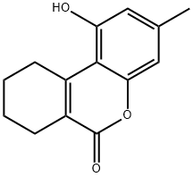 1-羟基-3-甲基-7,8,9,10-四氢苯并[C]苯并吡喃-6-酮 结构式