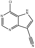 4-氯-5H-吡咯并[3,2-D]嘧啶-7-腈 结构式