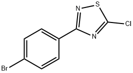 3-(4-Bromo-phenyl)-5-chloro-[1,2,4]thiadiazole 结构式