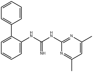 N-联苯-2-基-N'-(4,6-二甲基嘧啶-2-基)胍 结构式