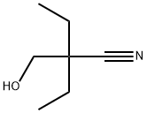 2-乙基-2-(羟甲基)丁腈 结构式