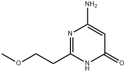 6-氨基-2-(2-甲氧基乙基)嘧啶-4(3H)-酮 结构式