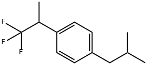 1-Isobutyl-4-(2,2,2-trifluoro-1-methylethyl) benzene 结构式