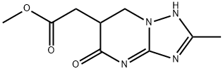 (2-甲基-5-氧代-4,5,6,7-四氢[1,2,4]三唑并[1,5-A]嘧啶-6-基)乙酸甲酯 结构式