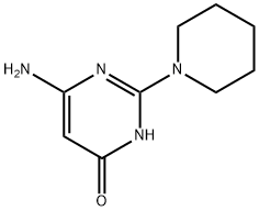 6-氨基-2-哌啶-1-基嘧啶-4(3H)-酮 结构式