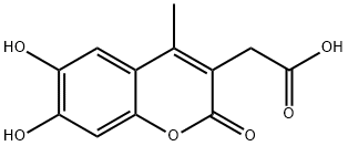 (6,7-Dihydroxy-4-methyl-2-oxo-2H-chromen-3-yl)-acetic acid 结构式