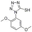 1-(2,5-二甲氧苯基)-1H-四唑-5-硫醇 结构式