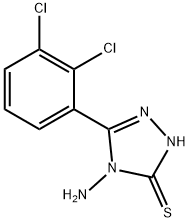 4-氨基-5-(2,3-二氯苯基)-4H-1,2,4-三唑-3-硫醇 结构式