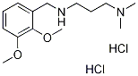 3-二甲基氨基丙基-邻-藜芦基-胺二盐酸盐 结构式
