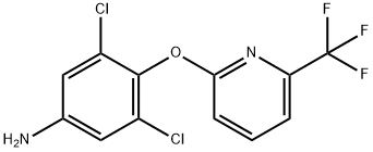 2-(4-Amino-2,6-dichlorophenoxy)-6-(trifluoromethyl)pyridine 结构式