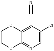 7-氯-2,3-二氢-[1,4]二噁英[2,3-B]吡啶-8-甲腈 结构式