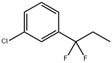 1-氯-3-(1,1-二氟丙基)-苯 结构式