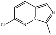 2-Chloro-7-methylimidazo-[1,5-b]pyridazine 结构式