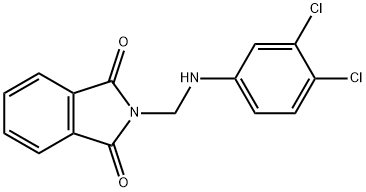 2-[(3,4-二氯-苯基氨基)-甲基]-异吲哚-1,3-二酮 结构式