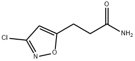 3-(3-氯异恶唑-5-基)丙酰胺 结构式