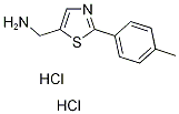 {[2-(4-甲基苯基)-1,3-噻唑-5-基]甲基}胺二盐酸盐 结构式
